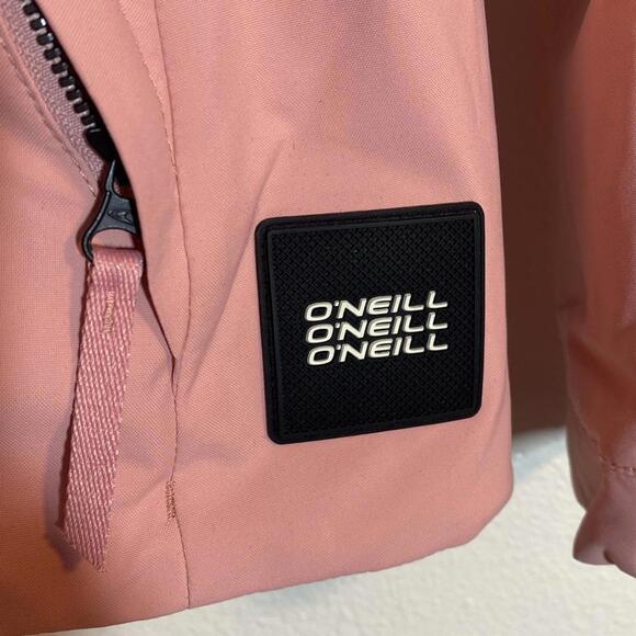 O'Neill Women's Pink Jacket with Faux Fur Hood - Picture 2 of 8